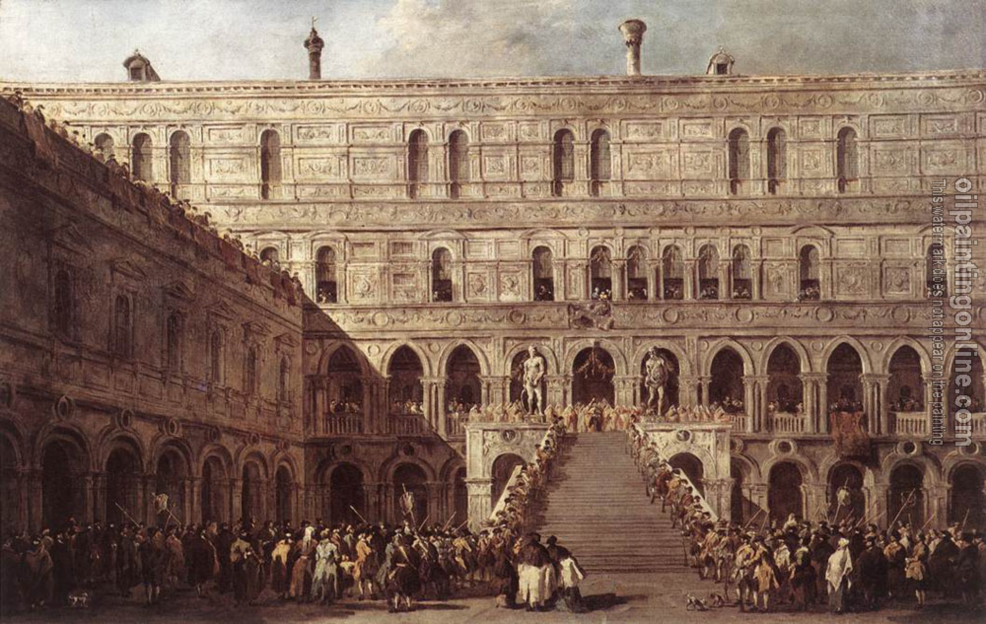 Francesco Guardi - The Coronation of The Doge